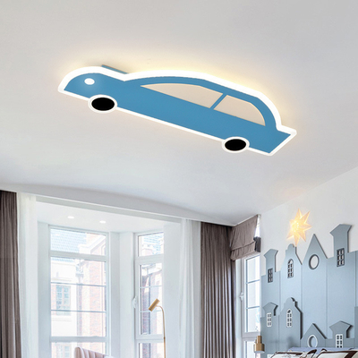 Cartoon LED Eye Protection Car Modeling Ceiling Light Stepless Dimming RGB Children'S Bedroom Light