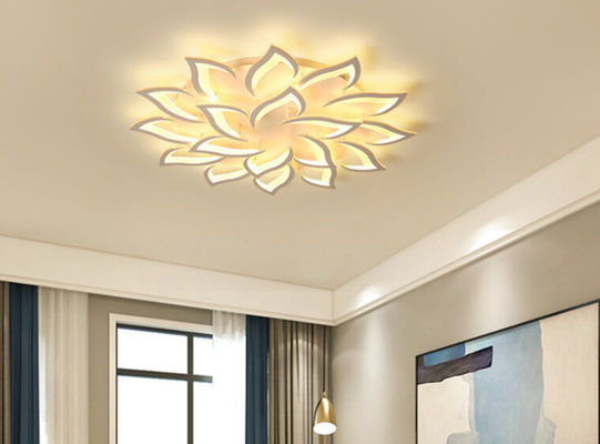 Dimmable Flat Panel Iron Acrylic Led Ceiling Light Indoor White