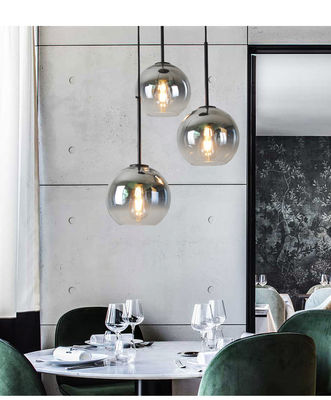 E27 Nordic 220v Residential Glass Pendant Light For Living Room