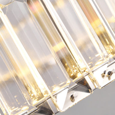 Titanium Gold Crystal Modern Pendant Light 265v Residential Anti Corrosion