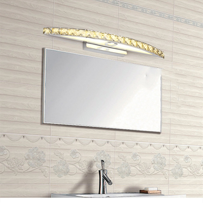 Residential Wedding Bathroom Led Crystal Mirror Lamp AC265V
