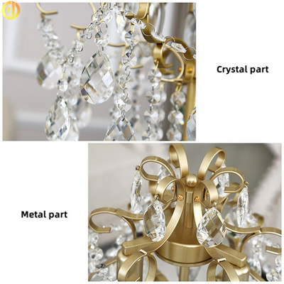 Nordic Decoration Crystal Modern Floor Lamp For Villa Home Indoor E14