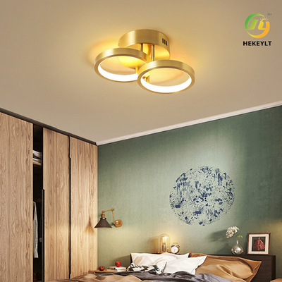 Copper Cloakroom LED Ceiling Light Simple Aisle Lamp