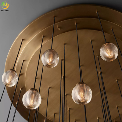 E12 Used For Home/Hotel  Copper Modern Fashionable Clear Crystal Pendant Light