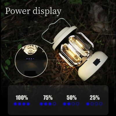Vintage Outdoor Camping Tent Light Typec Fast Charging Light Portable Stepless Dimming Light